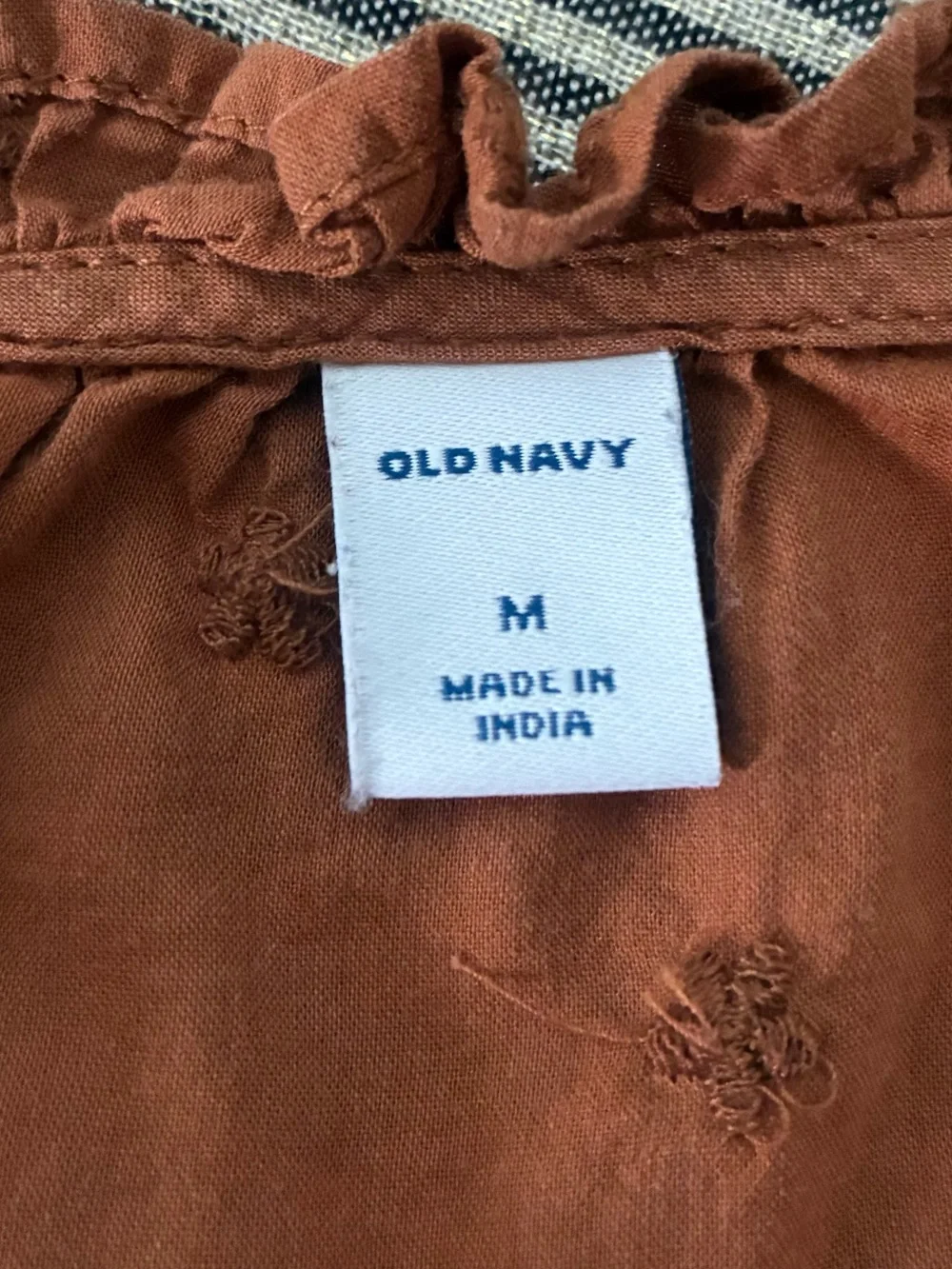 Old Navy Puffed Sleeve Babydoll Peasant Blouse